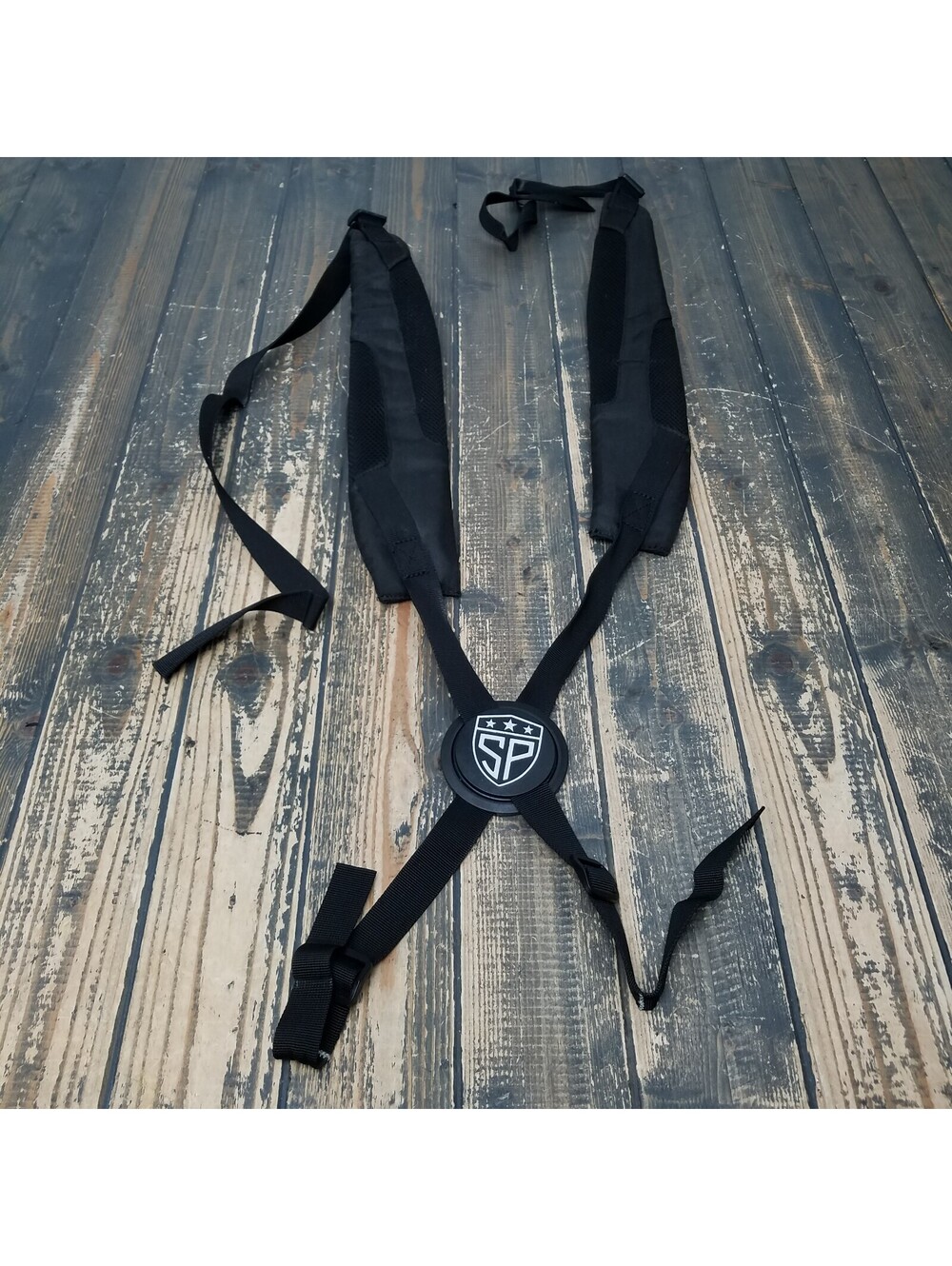 Subtle Patriot Golf Stand / Cart / Carry Bag Shoulder Strap BLACK with Logo